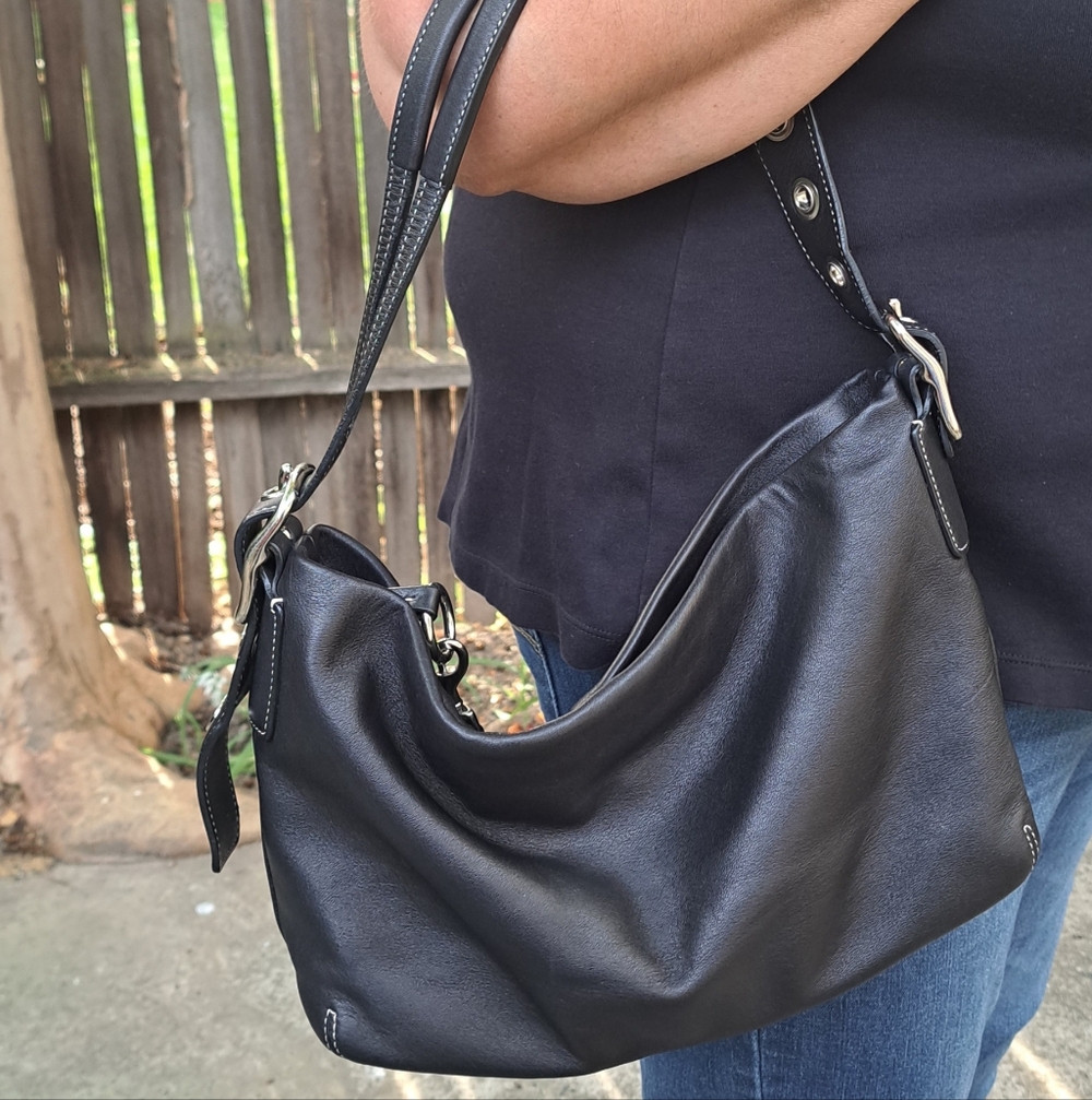 Coach Black East West Legacy Leather Handbag 2004 Gorgeous